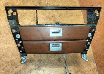 Schowek konsoli centralnej z telefonem BMW E65 E66 Dekor DARK CHERRY WOOD Schowek konsoli centralnej z telefonem BMW E65 E66 Dekor DARK CHERRY WOOD