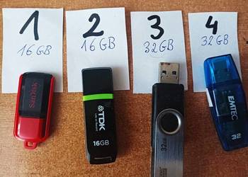 Pendrive różne 16 GB 32 GB