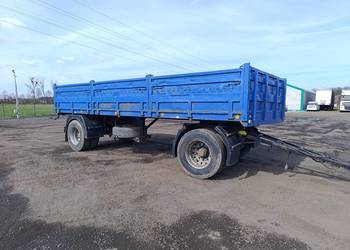 Przyczepa BSS rolnicza do bel, laweta platforma, 16.12 17.13 Brandys czeska