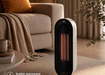 NOWY Grzejnik Ceramiczny S720 2000W | Pilot | Timer | ECO | Oscylacja