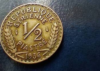 Stare monety 1/2 piastra 1936 Syria