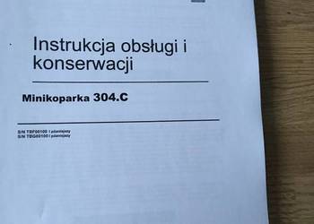 dtr instrukcja obsługi caterpillar 304.C i inne