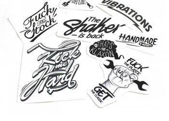 Zestaw naklejek Cafe Racer Bobber Trucker Custom