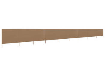 Parawan 9-skrzydłowy z tkaniny 1200x160 cm kolor taupe WM-47201