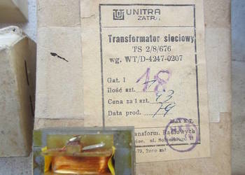 transformator TS 2/8/676 unitra ZATRA trafo sieciowe