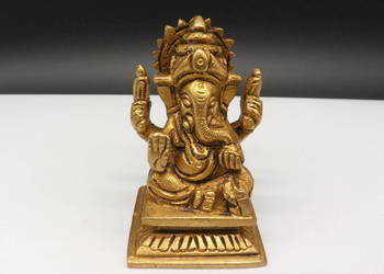 MOSIĘŻNA FIGURKA GANEŚA (GANESHA) – HINDUSKI BÓG SUKCESU I MĄDROŚCI