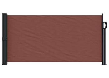 vidaXL Zwijana markiza boczna, brązowa, 100x500 cm(SKU:4004389)