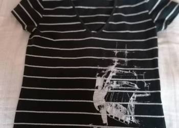 Koszulka,podkoszulek T-shirt czarny ze srebrem rozmiar S