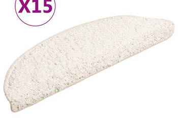 Nakładki na schody 15 szt. białe 56 x 17 x 3 cm WM-133898