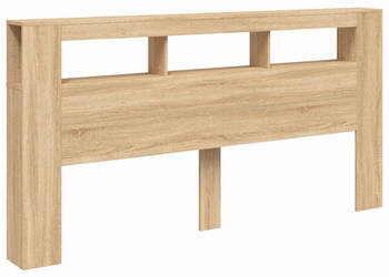 Wezgłowie łóżka z LED dąb sonoma 200x185x1035 cm WM-837367
