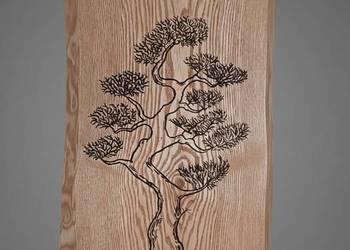Drzewo Bonsai w jesionie | Żywica 70x45 | Loft Art