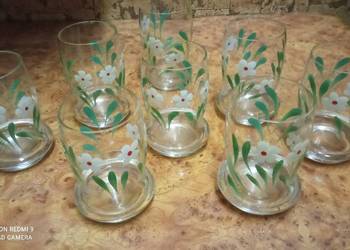 Szklanki ręcznie malowane z lat PRL sprzedam Szklanki ręcznie malowane z lat PRL sprzedam