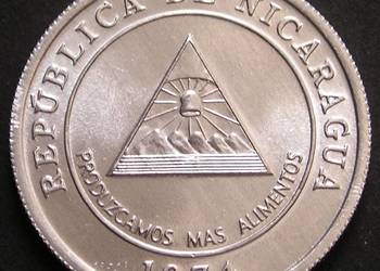 NIKARAGUA 5 CENTAVOS 1974 - STAN 1/2