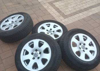 Alufelgi koła Audi oryginalne 15, opony zimowe bardzo ładnye