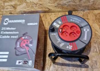 PRZEDŁUŻACZ BUDOWLANY Hammer HM 120 ogrodowy 25M 3X2.5MM