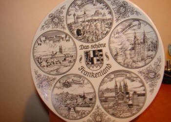 Piękna Frankonia - porcelanowy talerz GVD Bavaria