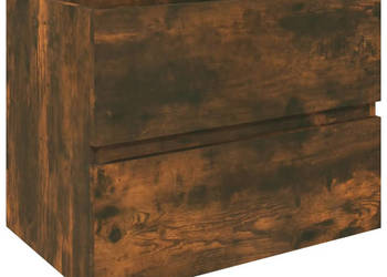 Szafka pod umywalkę przydymiony dąb 60x385x45 cm WM-815648