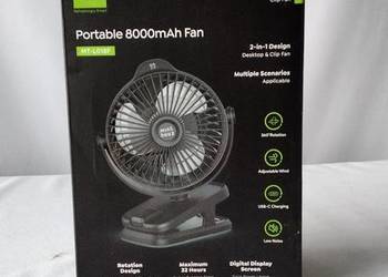 OUTLET Minthouz Wentylator stołowy z klipsem, 8000mAh
