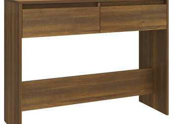 Stolik konsolowy brązowy dąb 100x35x765 cm WM-813037