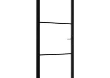 vidaXL Drzwi wewnętrzne, szkło ESG i aluminium(SKU:151199)
