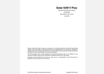 Daewoo Solar 55WV PLUS, 200WV, 140LC-V instrukcja obsługi PL