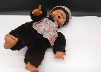 Kolekcjonerska Małpka Monchhichi Sekiguchi Vintage 37 cm DUŻA PRL
