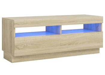 Szafka TV z oświetleniem LED dąb sonoma 100x35x40 cm WM-804457