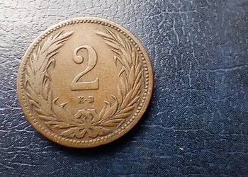 Stare monety 2 filler 1906 Węgry