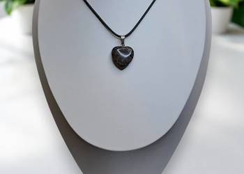 Zawieszka wisiorek ze smoczego kamienia, SMOCZY KAMIEŃ serce #572