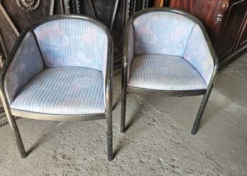 2 fotele vintage, komplet – drewniane, retro, lata 60/70