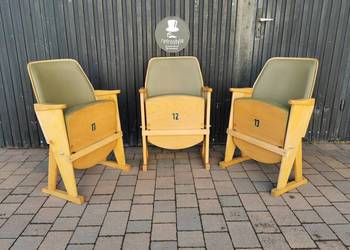 Fotel kinowy lata 60 Czechosłowacja, PRL, Vintage, Retro, Loft