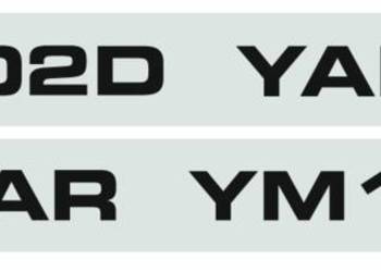 Naklejki napis YANMAR YM 1502D 2szt