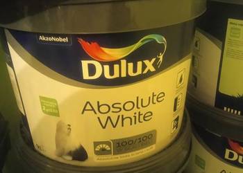 Dulux absolute white 9l biała farba do wnętrz