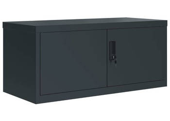 Szafka na dokumenty antracytowa 90x40x40 cm stalowa WM-339719