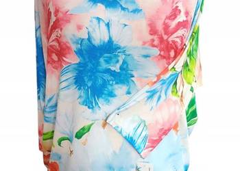 BLUZKA MOCNO ELASTYCZNA kolorowa 2-3XL BIUST 140 CM