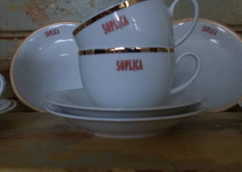 Piękny-Unikalny Zestaw Porcelanowy - Soplica - Silesian Porcelain-Vintage