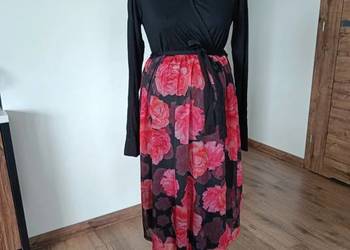 Sukienka ciążowa czarna różowa 36/38 nowa Bonprix