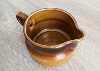 Brązowa sosjerka porcelit Tułowice PRL