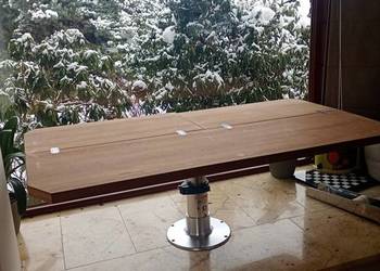 Stół na jacht z drzewa tekowego