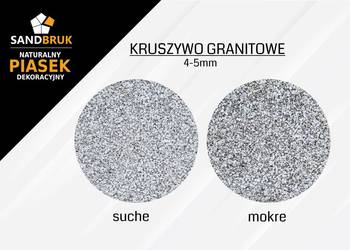 Suche Kruszywo Granitowe Fuga Zasypka do Kostki 4-5 mm Grys