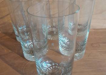 Piękne stare szklanki zestaw 6 szt zabytek PRL retro vintage