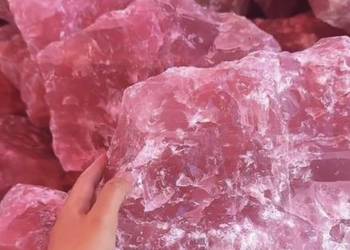 Różowy Kwarc kryształ olbrzym Spa Medytacja dekoracje kamień marmur joga