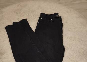 Czarne jeansy rurki z dziurami LAGER 157 | model SKY | Rozmiar M