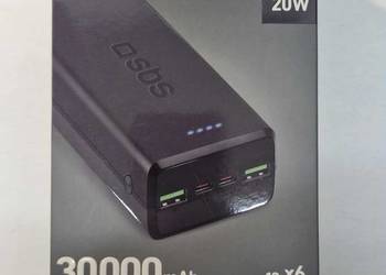 Powerbank PD20W 30000mAh PD 20W Czarny
