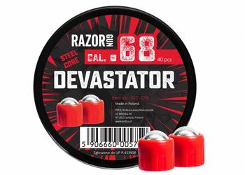 Kule metalowe RazorGun Steel Core Devastator kal. .68 / 40 s