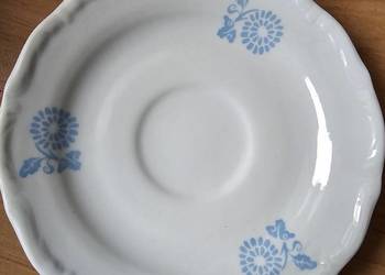 7 spodków, podstawki pod filiżanki Porcelana Wałbrzych vintage w kwiatki
