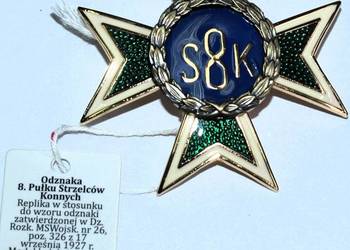 Odznaka 8. Pułk Strzelców Konnych II RP REPLIKA (06)