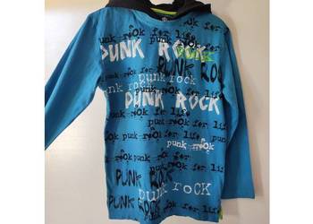 punk rock bluza z kapturem  młodzieżowa  casual modna