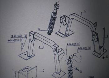 Nowe amortyzatory kabiny TX Renault 110,54 120,54 155,54