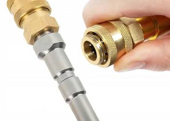 Adapter do Myjek Nilfisk – Szybkozłącze 1/4" | Stal + Mosiądz